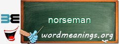 WordMeaning blackboard for norseman